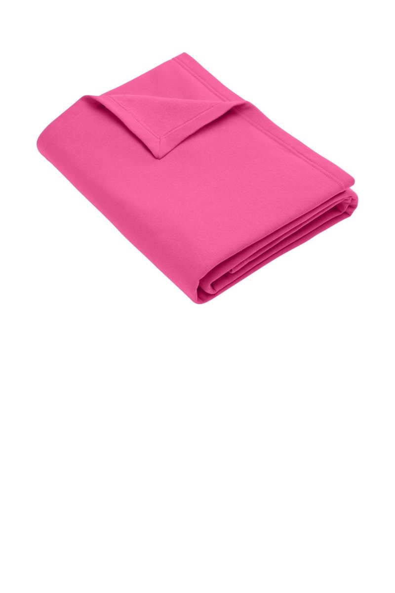 Port & Company BP78 Core Fleece Sweatshirt Blanket Neon Pink OSFA Blankets