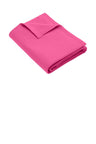 Port & Company BP78 Core Fleece Sweatshirt Blanket Neon Pink OSFA Blankets