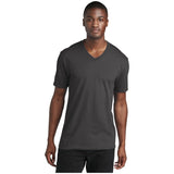Port & Company® Core Cotton V - Neck Tee PC54V Charcoal S Short Sleeve T-Shirts