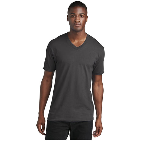 Port & Company® Core Cotton V - Neck Tee PC54V Charcoal S Short Sleeve T-Shirts
