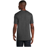 Port & Company® Core Cotton V - Neck Tee PC54V Dark Heather Grey S Short Sleeve T-Shirts