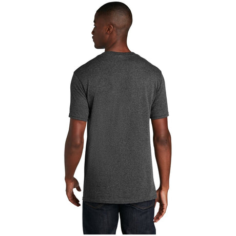 Port & Company® Core Cotton V - Neck Tee PC54V Dark Heather Grey S Short Sleeve T-Shirts