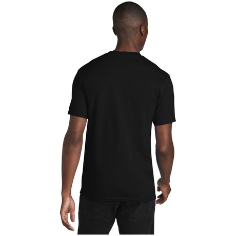 Port & Company® Core Cotton V - Neck Tee PC54V Jet Black S Short Sleeve T-Shirts