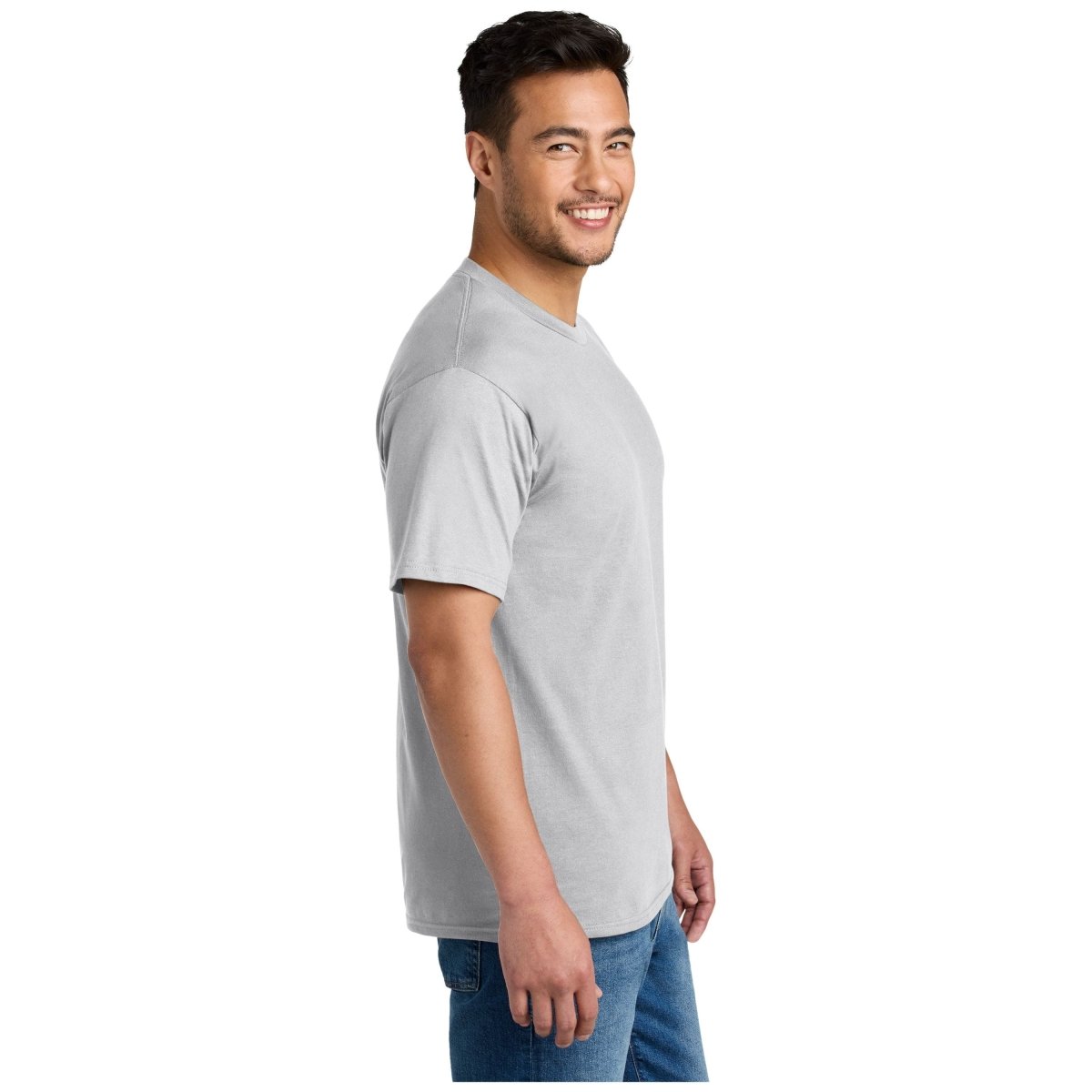 Port & Company® CVC Tee PC340 - Silver Silver Small Short Sleeve T-Shirts