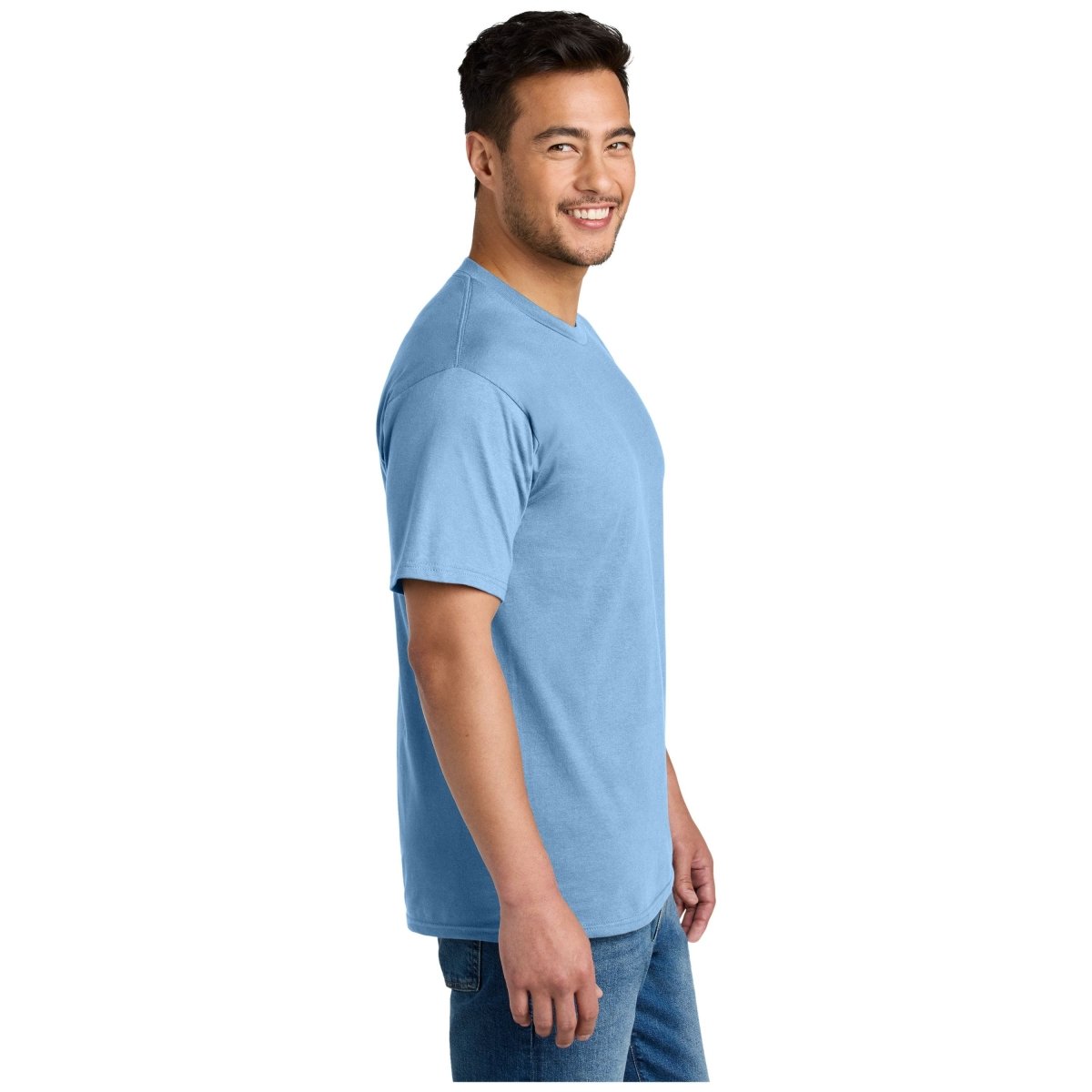 Port & Company® CVC Tee PC340 - Tundra Blue Tundra Blue Small Short Sleeve T-Shirts