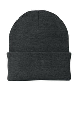 Port & Company® Knit Cap. CP90 - Port & Company CP90 Charcoal Heather OSFA Hats
