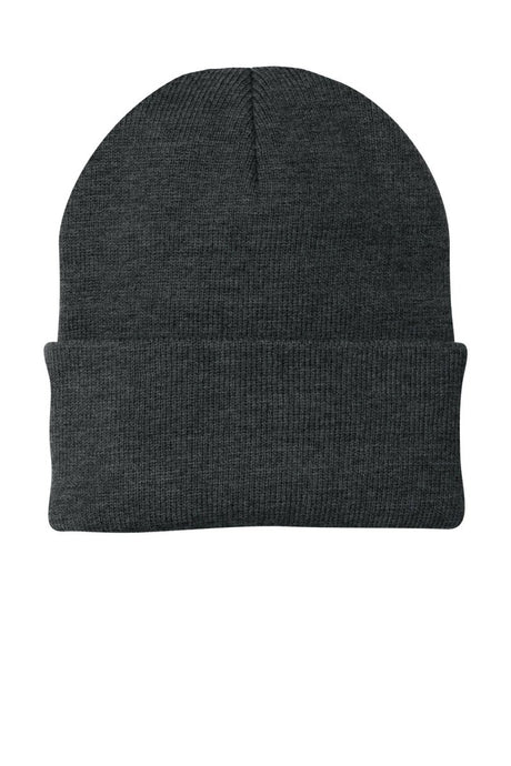 Port & Company® Knit Cap. CP90 - Port & Company CP90 Charcoal Heather OSFA Hats