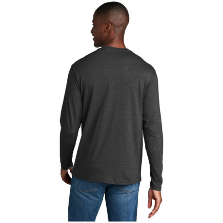 Port & Company® Long Sleeve Fan Favorite™ Blend Tee PC455LS Black Heather S Short Sleeve T-Shirts
