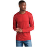 Port & Company® Long Sleeve Fan Favorite™ Blend Tee PC455LS Bright Red Heather S Short Sleeve T-Shirts