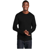 Port & Company® Long Sleeve Fan Favorite™ Blend Tee PC455LS Jet Black S Short Sleeve T-Shirts