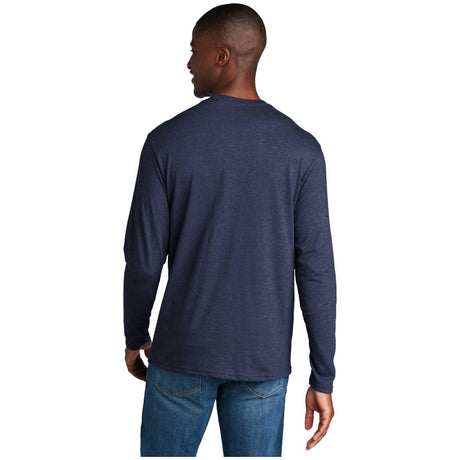 Port & Company® Long Sleeve Fan Favorite™ Blend Tee PC455LS Team Navy Heather S Short Sleeve T-Shirts