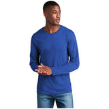 Port & Company® Long Sleeve Fan Favorite™ Blend Tee PC455LS True Royal Heather S Short Sleeve T-Shirts