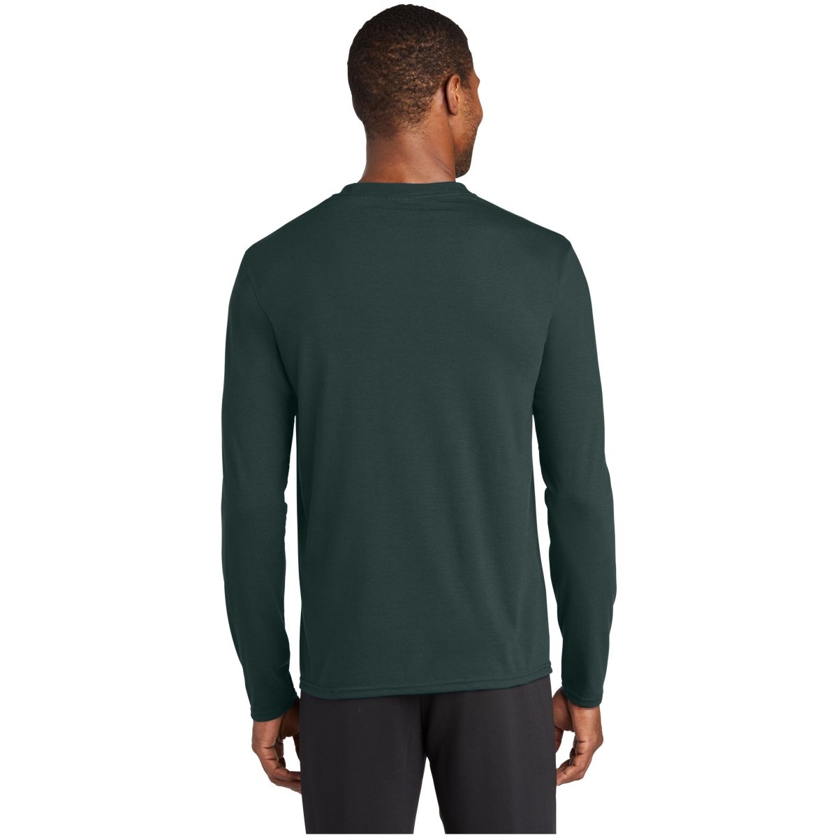 Port & Company® Long Sleeve Performance Blend Tee PC381LS Dark Green S Long Sleeve T-Shirts