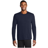 Port & Company® Long Sleeve Performance Blend Tee PC381LS Deep Navy S Long Sleeve T-Shirts