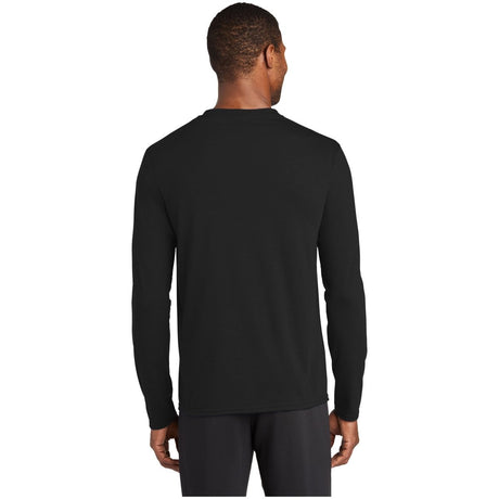 Port & Company® Long Sleeve Performance Blend Tee PC381LS Jet Black S Long Sleeve T-Shirts