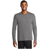 Port & Company® Long Sleeve Performance Blend Tee PC381LS Medium Grey S Long Sleeve T-Shirts
