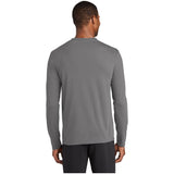 Port & Company® Long Sleeve Performance Blend Tee PC381LS Medium Grey S Long Sleeve T-Shirts