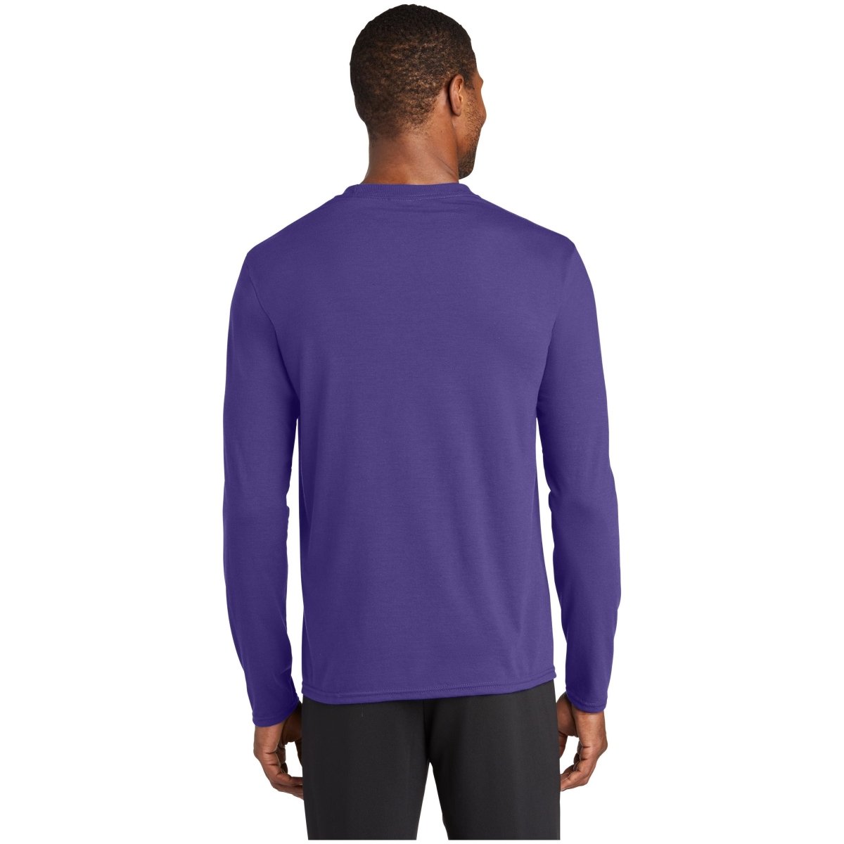 Port & Company® Long Sleeve Performance Blend Tee PC381LS Purple S Long Sleeve T-Shirts