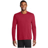 Port & Company® Long Sleeve Performance Blend Tee PC381LS Red S Long Sleeve T-Shirts