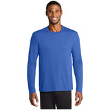 Port & Company® Long Sleeve Performance Blend Tee PC381LS True Royal S Long Sleeve T-Shirts
