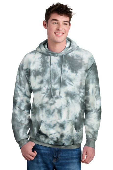 Port & Company PC144 Crystal Tie - Dye Pullover Hoodie. Port & Co PC144 Grey S Hoodies