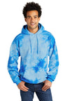 Port & Company PC144 Crystal Tie - Dye Pullover Hoodie. Port & Co PC144 Sky Blue S Hoodies