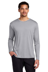 Port & Company PC380LS Company Long Sleeve Performance Tee. PC380LS - Port & Co PC380LS Silver S Long Sleeve T-Shirts