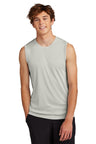 Port & Company PC380SL Performance Sleeveless Tee Silver S Tank Tops