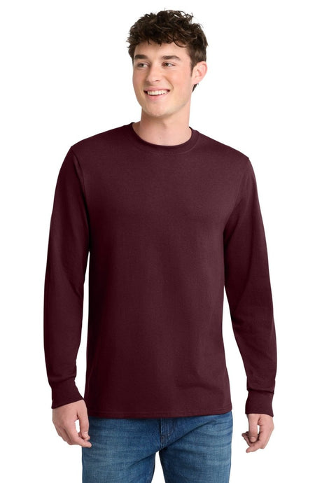 Port & Company PC55LST Tall Long Sleeve Core Blend Tee. Port & Co PC55LST Athletic Maroon LT Long Sleeve T-Shirts