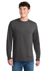 Port & Company PC55LST Tall Long Sleeve Core Blend Tee. Port & Co PC55LST Charcoal LT Long Sleeve T-Shirts