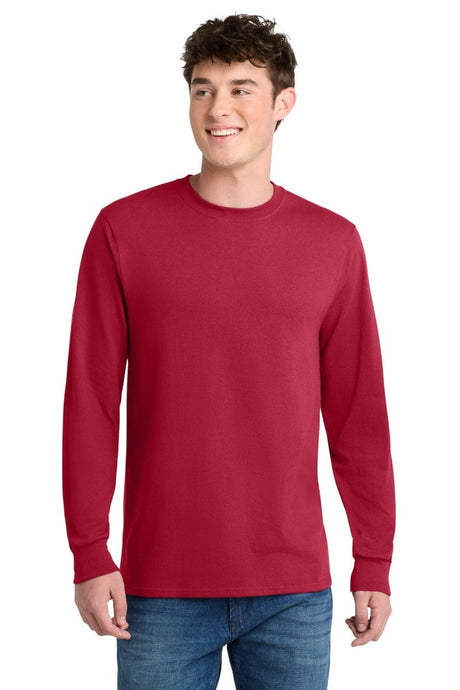 Port & Company PC55LST Tall Long Sleeve Core Blend Tee. Port & Co PC55LST Red LT Long Sleeve T-Shirts