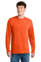 Port & Company PC55LST Tall Long Sleeve Core Blend Tee. Port & Co PC55LST Safety Orange LT Long Sleeve T-Shirts