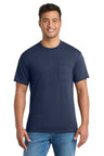 Port & Company PC55PT Tall Core Blend Pocket Tee. Port & Co PC55PT Navy LT T-Shirts