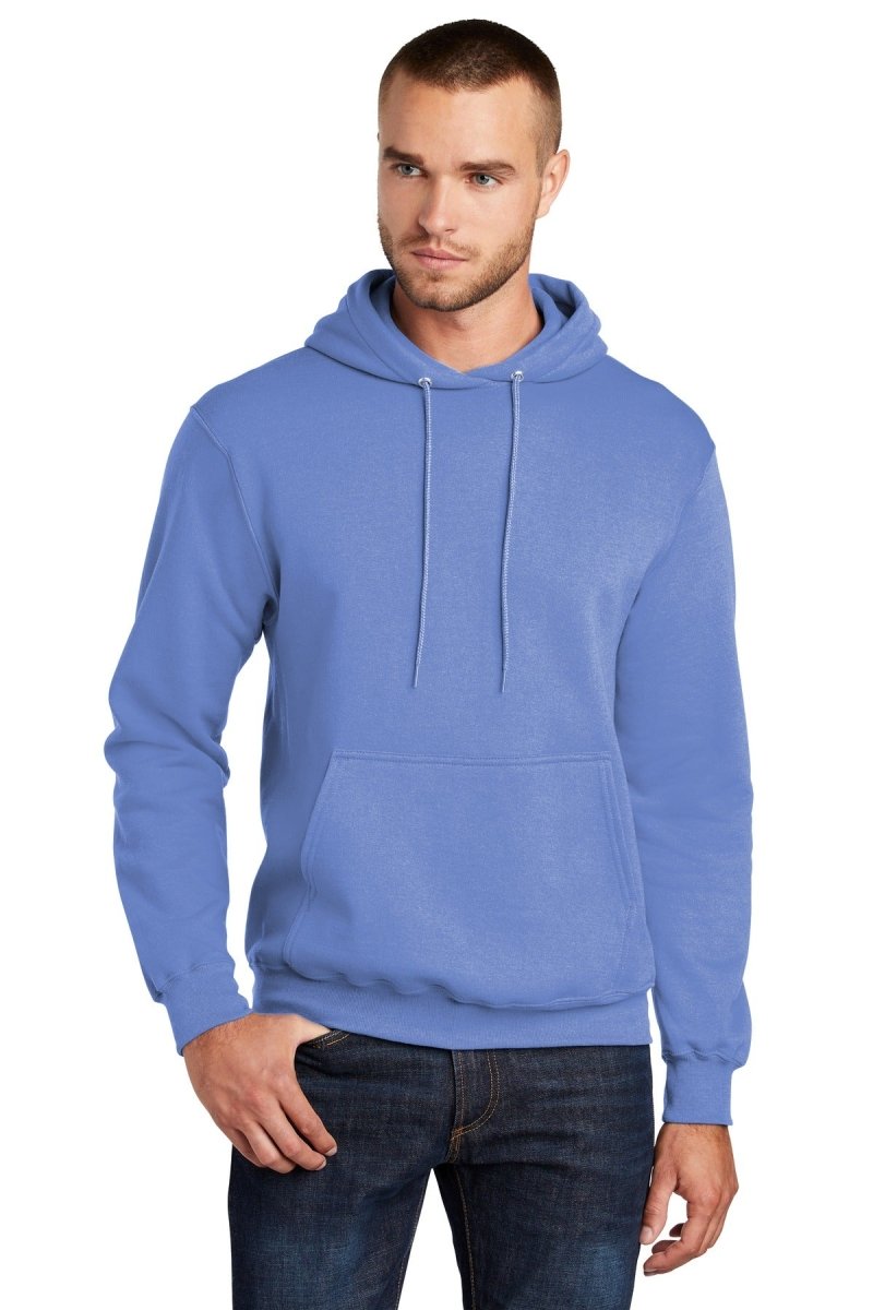 Port & Company PC78H Core Fleece Pullover Hoodie Carolina Blue S Hoodies