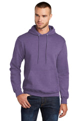 Port & Company PC78H Core Fleece Pullover Hoodie Heather Purple S Hoodies