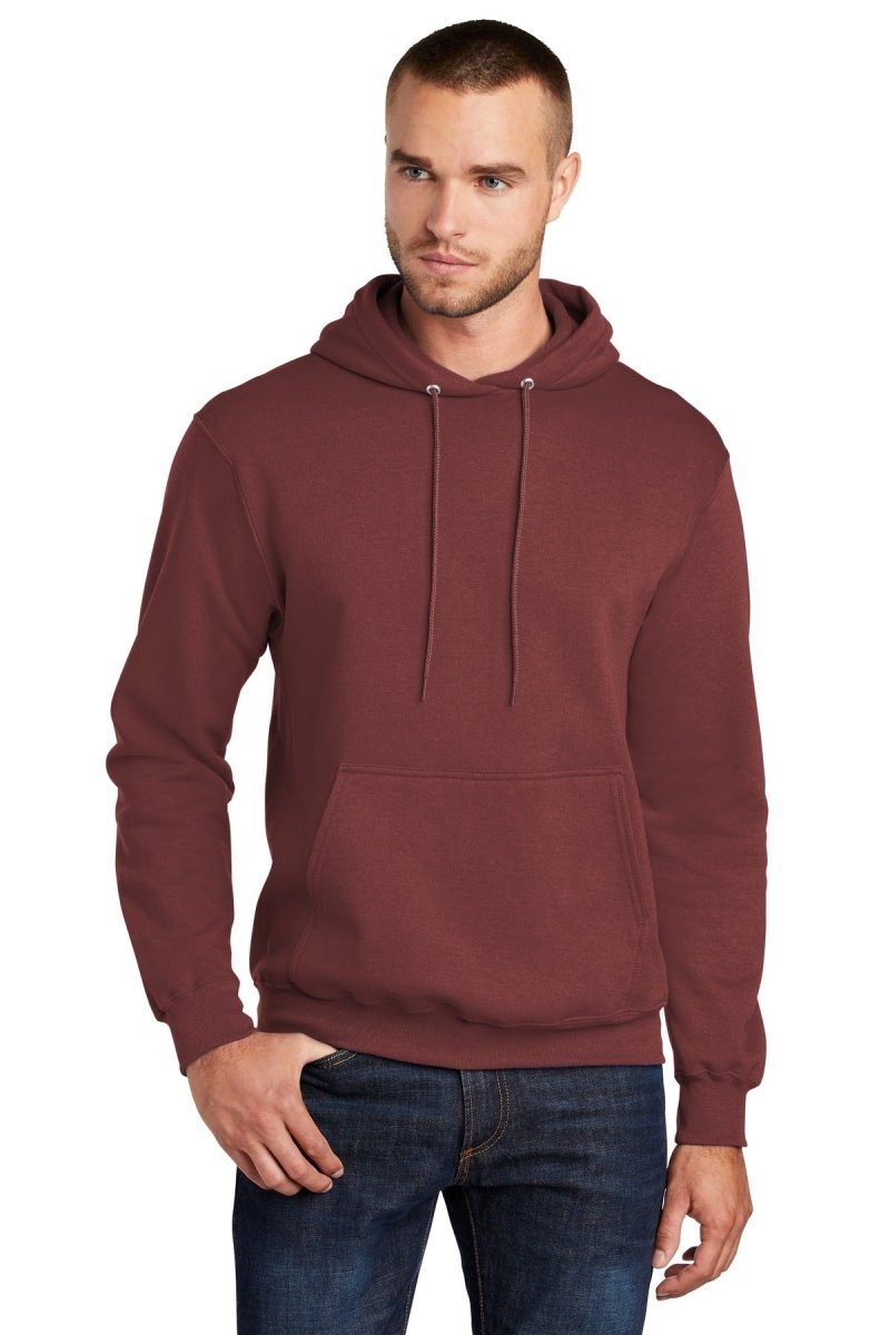 Port & Company PC78H Core Fleece Pullover Hoodie Maroon S Hoodies