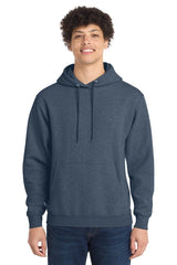 Port & Company PC78HT Tall Core Fleece Pullover Hooded Sweatshirt. Port & Co PC78HT Heather Navy LT Sweatshirts