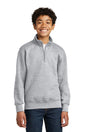 Port & Company PC78YQ Youth Core Fleece 1/4 - Zip Pullover Sweatshirt. Port & Co PC78YQ Athletic Heather XS Sweatshirts
