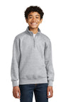 Port & Company PC78YQ Youth Core Fleece 1/4 - Zip Pullover Sweatshirt. Port & Co PC78YQ Athletic Heather XS Sweatshirts