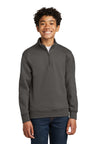 Port & Company PC78YQ Youth Core Fleece 1/4 - Zip Pullover Sweatshirt. Port & Co PC78YQ Charcoal XS Sweatshirts