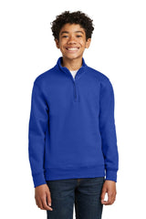 Port & Company PC78YQ Youth Core Fleece 1/4 - Zip Pullover Sweatshirt. Port & Co PC78YQ True Royal XS Sweatshirts