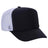 Premium High Profile Foam Trucker Hat Black/Black/White Caps