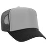 Premium High Profile Foam Trucker Hat Black/Grey/Charcoal Caps