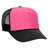 Premium High Profile Foam Trucker Hat Black/Neon Pink/Black Caps