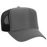 Premium High Profile Foam Trucker Hat Charcoal/Charcoal/Black Caps