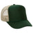 Premium High Profile Foam Trucker Hat Dark Green/Dark Green/Khaki Caps