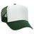 Premium High Profile Foam Trucker Hat Dark Green/White/Dark Green Caps
