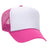 Premium High Profile Foam Trucker Hat Hot Pink/White/Hot Pink Caps