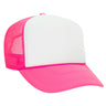 Premium High Profile Foam Trucker Hat Neon Pink/White/Neon Pink Caps