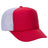 Premium High Profile Foam Trucker Hat Red/Red/White Caps